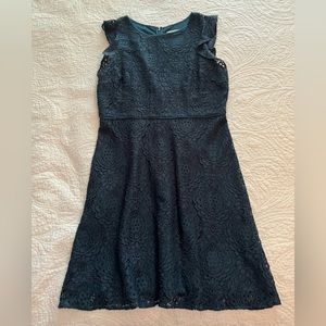 Loft dark green dress